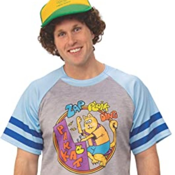 Stranger Things Dustin Boys Halloween Event Costume Shirt Hat Size Large… - Picture 1 of 8